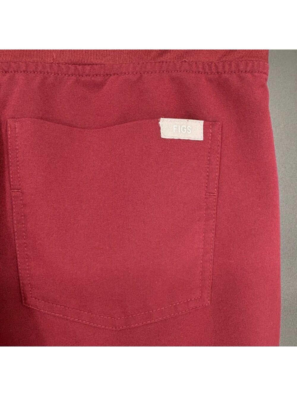 FIGS Women's Zamora Jogger Scrub Pants S Burgundy Healthcare Nursing Medical - Picture 5 of 11